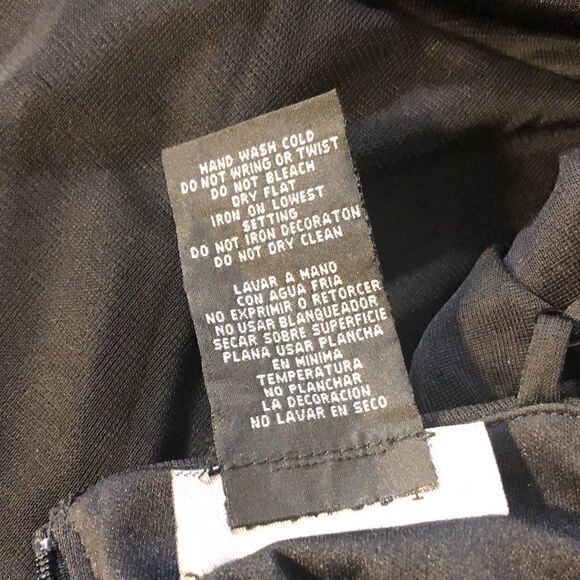 B Smart black chiffon formal dress size 3 - Picture 9 of 10